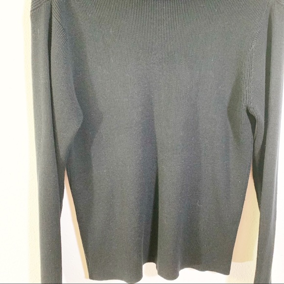 Kikit Black Sweater Faux Fur Removable Collar - Picture 2 of 4